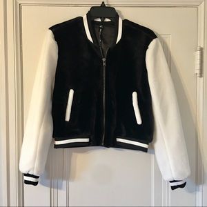 🎁 NWT Varsity Style Bomber Jacket Sz XS